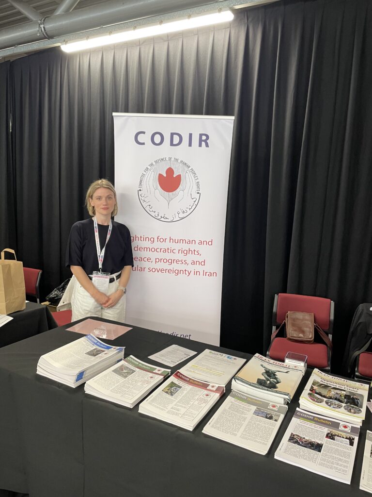 Dr Jo Grady, General Secretary of UCU visiting CODIR stand at the Congress